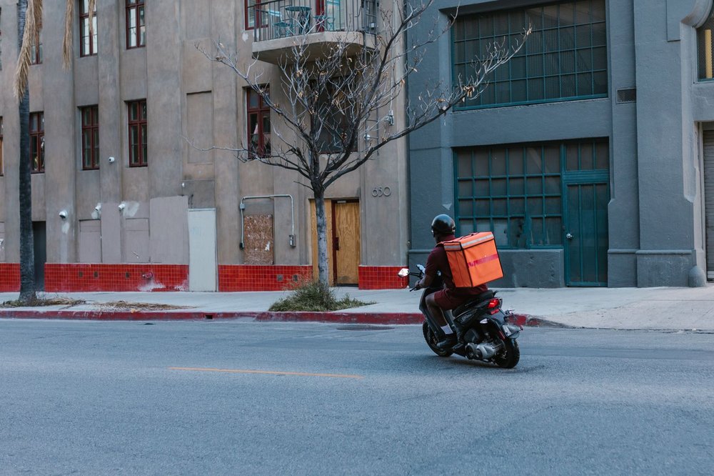 Motocicleta utilitaria de reparto