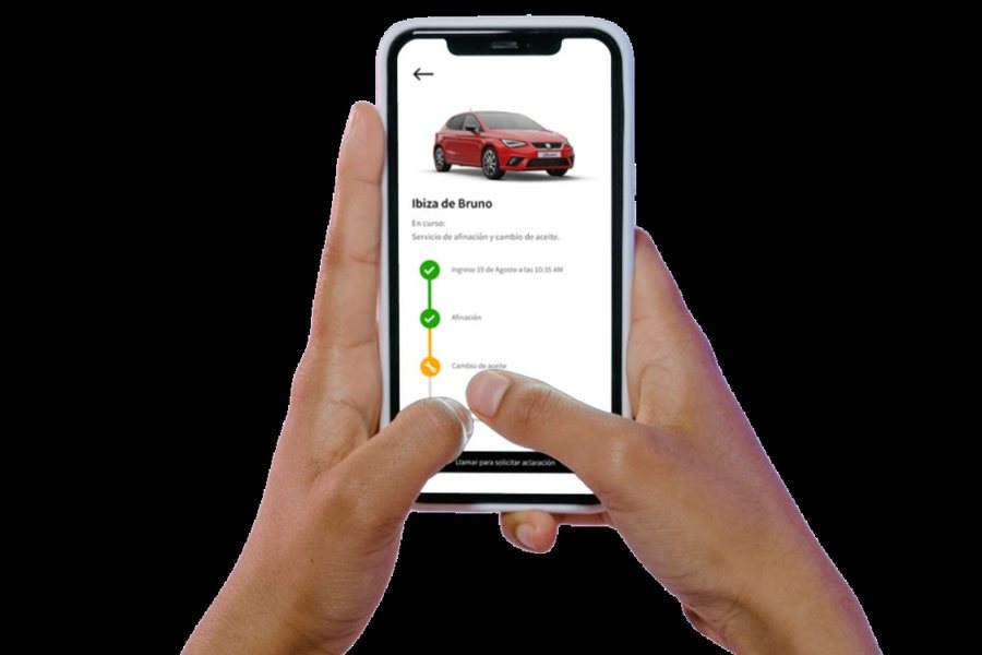 App HND mostrando el seguimiento del servicio del Ibiza de Bruno
